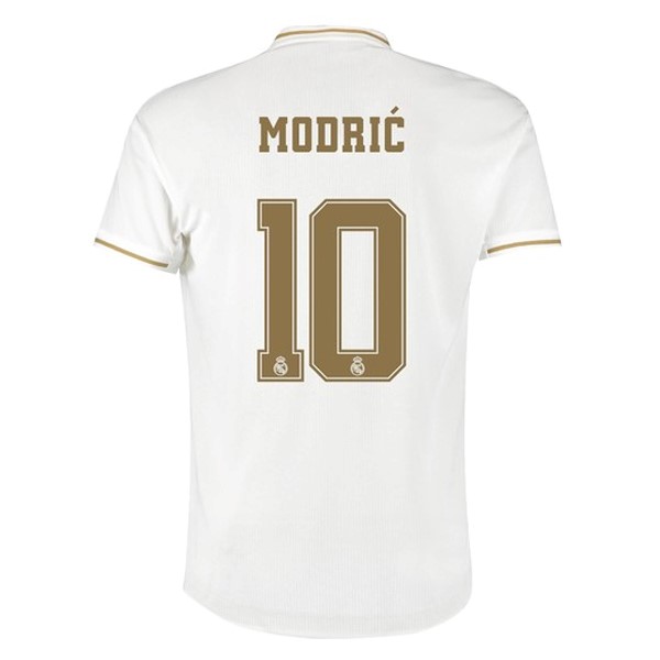 Camiseta Real Madrid NO.10 Modric 1ª Kit 2019 2020 Blanco